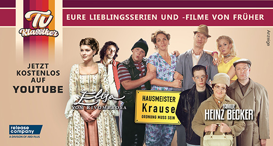 TV Klassiker - Eure Lieblingsserien und -filme von früher: Jetzt kostenlos auf YouTube