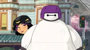 (L-R): Ethel "GoGo" Tomago und Baymax