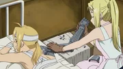 Edward Elric (l.); Winry Rockbell (r.)