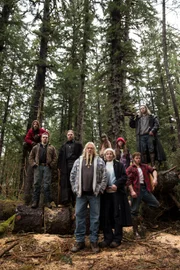 The Brown family. (l to r) back row: Bear, Matt, Noah, Rain, Snowbird and Bam Bam; front row: Billy, Ami and Gabe.