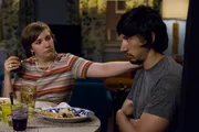 Lena Dunham (l.), Adam Driver (r.).