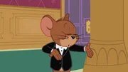 Jerry gibt Tom Nachhilfe, damit dieser bei einem Butler-Wettstreit bestehen kann.