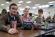 First and second from the left: Arseface (Ian Colletti), Scott Loach (Miles Elliot)