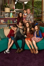 L-R: Diego Velazquez as Billy Thunderman, Rosa Blasi as Barb Thunderman, Jack Griffo as Max Thunderman, Maya Le Clark as Chloe Thunderman, Chris Tallman as Hank Thunderman, Kira Kosarin as Phoebe Thunderman and Addison Riecke as Nora Thunderman.