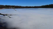 Frozen lake