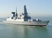 British Royal Navy destroyer HMS Diamond (D34).