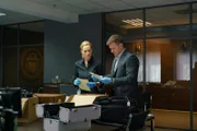 L-R: Special Agent Julianne Gunnarsen (Natasha Little), Nick Durand (Patrick Heusinger)