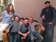 V.l.: Eva, Christian "Chris", Gastgeber Patrick "Paddy", Patrick und Stefan