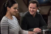 Melissa Fumero (Amy Santiago), Kyle Bornheimer (Teddy).