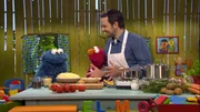 Steffen und Elmo haben für Krümel (v.l.n.r.) gekocht.