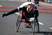 Disabled man, racer