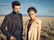 L-R: Dominic Cooper as Jesse Custer, Ruth Negga as Tulip O'Hare.