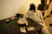 Brooklyn, New York: Drug Dealer, Mac,  bagging heroin.