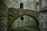 Picture Shows: Dolbadarn Castle - detail of an archway