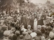 Greek Orthodox Priest rallies troops