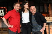 Moderatoren Wigald Boning und Bernhard Hoëcker sowie Gast Nora Tschirner