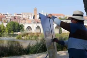 Der Fluss Duero auf der Iberischen Halbinsel ist mit seinen malerischen Uferstädtchen ein beliebtes Motiv für Künstler.