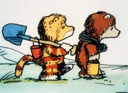 Der kleine Bär und der kleine Tiger machen sich auf, um einen Schatz zu finden. Den finden sie auch, aber richtig froh werden sie erst, nachdem sie ihren Reichtum wieder losgeworden sind.
