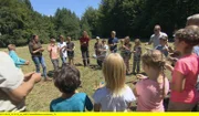 Zukünftige Junior-Ranger bei ihrer Ausbildung im Biosphärenpark Pfälzerwald.