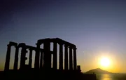 Griechenland: Poseidon-Tempel auf Kap Sounion.