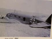 Crashed German JU52 transport plane