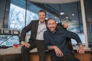 Die Moderatoren von "Bombis Nachtwache": Jörg Bombach und Daniel Boschmann.