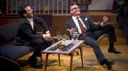 Moderator Götz Alsmann (r) und Gast, TV-Koch Steffen Henssler.