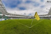 Football field, flag