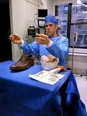 David Rees relates what he learned in surgery to tying his shoes. Puma was the first major shoe manufacturer to offer footwear with Velcro fasteners, introducing Velcro sneakers in 1968.