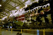 Reconstruction of TWA wreckage as seen on Ten Crashes That Changed Flying.