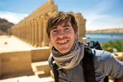Episode 1 - The Nile
Simon Reeve at the Temple of Isis, Egypt
