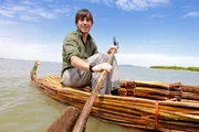 Episode 1 - The Nile
Simon Reeve in a papyrus boat on Lake Tana, Ethiopia