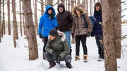 Als die Gruppe am Morgen aufbricht, muss sie feststellen, wie abgeschnitten von aller Welt sie an diesem Ort sind..
(Foto, v.li.: Joanne Vannicola, Brandon Ja McLaren, Rob Stewart, Jessica Sipos, Paulino Nunes)Als die Gruppe am Morgen aufbricht, muss sie feststellen, wie abgeschnitten von aller Welt sie an diesem Ort sind..
(Foto, v.li.: Joanne Vannicola, Brandon Ja McLaren, Rob Stewart, Jessica Sipos, Paulino Nunes)