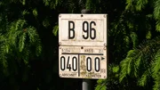 B96 Kilometerstein 0 in Zittau.