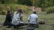 Rain, Bird, and Bam Brown on gun practice range.