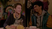 L-R: Sal Hunter (Daan Creyghton), Jake Hunter (Wilson Radjou-Pujalte)