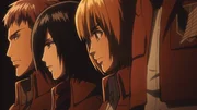 (v.l.n.r.) Jean; Mikasa; Armin