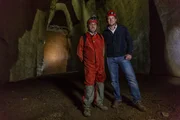 Picture Shows: Dr Michael Scott with underground guide from Galleria Bourbonica