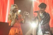 L-R: Lennon Stella as Maddie Conrad and Nic Luken as Jonah Ford.