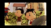 Herr Bleder, Nicks Nachbar, dreht einen Piratenfilm mit Nick und seinen Freunden.