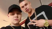 Rapper Peter Schuchart mit Musikerkollegen von "Major Deal" (v.r.)