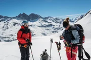 Die Ex-Skirennfahrerinnen Dominique Gisin (l.) und Fränzi Aufdenblatten (r.): Ein Wiedersehen auf der Haute Route nach dem Rücktritt vom Skisport