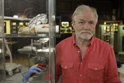 Picture Shows: Presenter, Dr George McGavin in the dissection lab.