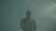 Man in water