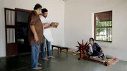 Mahatma Gandhi's Great Grandson (Tushar Gandhi, li), Ranveer Brar, re