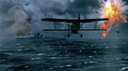 Die Bismarck unter Beschuss durch die Royal Air Force. (Animation)