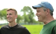 Wolfgang Dürr (re.) mit Sohn.