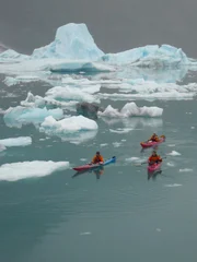 Gordon and the crew kayaking.