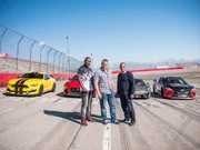 V.l.: Rory Reid, Matt LeBlanc, Chris Harris