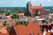 Blick von der Georgenkirche auf die Stadt und Nikolaikirch